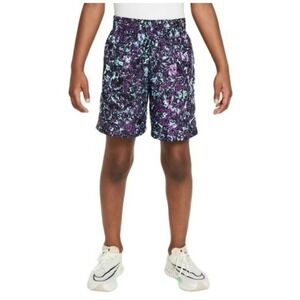 Nike Shorts Kids Small Purple Black Blue Dri-Fit Training FV0275-503 Boys NEW